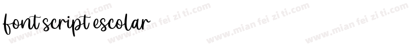font script escolar字体转换